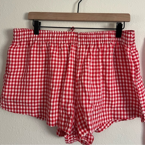 Princess Polly Gingham Shorts | Red and White | Size US 12 - Picture 2 of 5